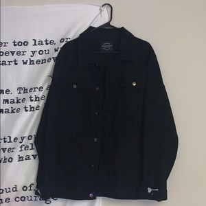 Black jean jacket plus size